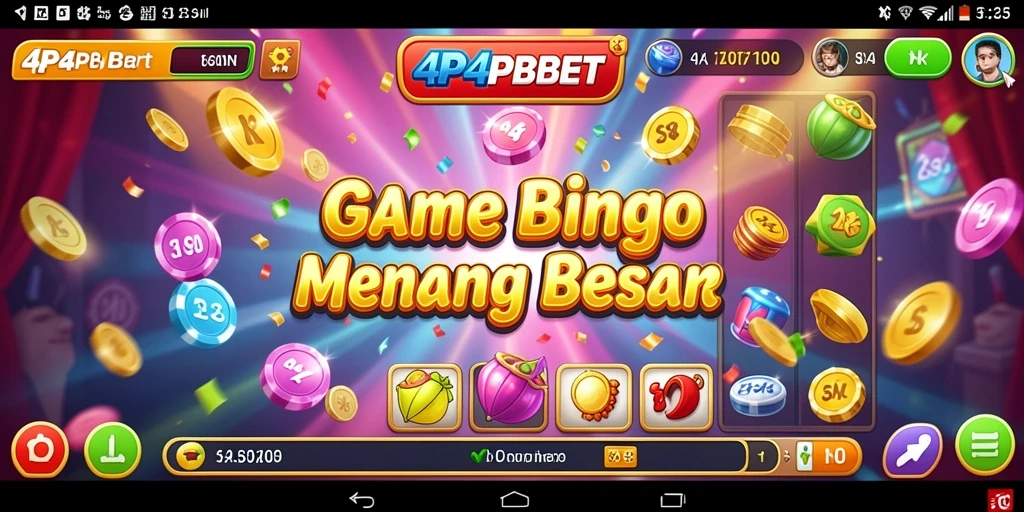 Tampilan menarik gameplay Bingo di 4P4PBET.