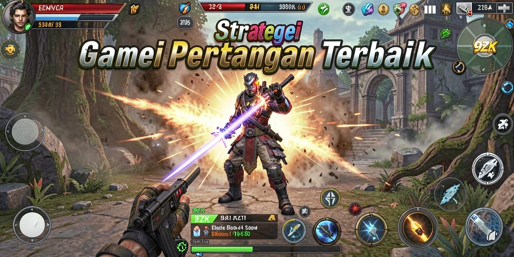Tampilan permainan seru di 9ZK dengan taktik pertempuran yang mendalam.