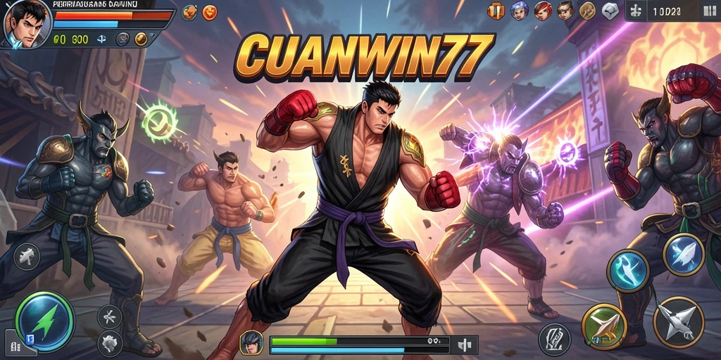 Tampilan seru dari gameplay CUANWIN77 dengan pertarungan yang intens.