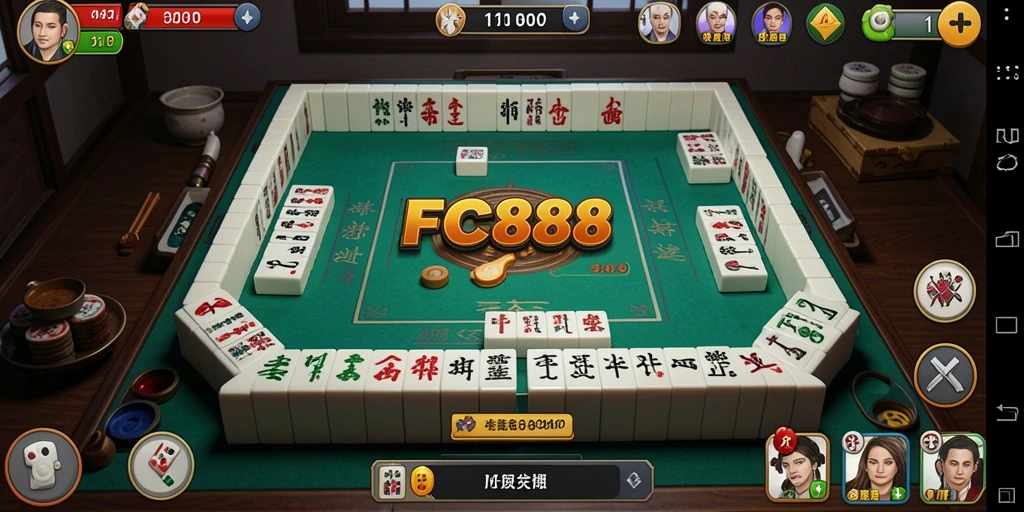 Tampilan gameplay menarik FC888 yang penuh tantangan Mahjong.