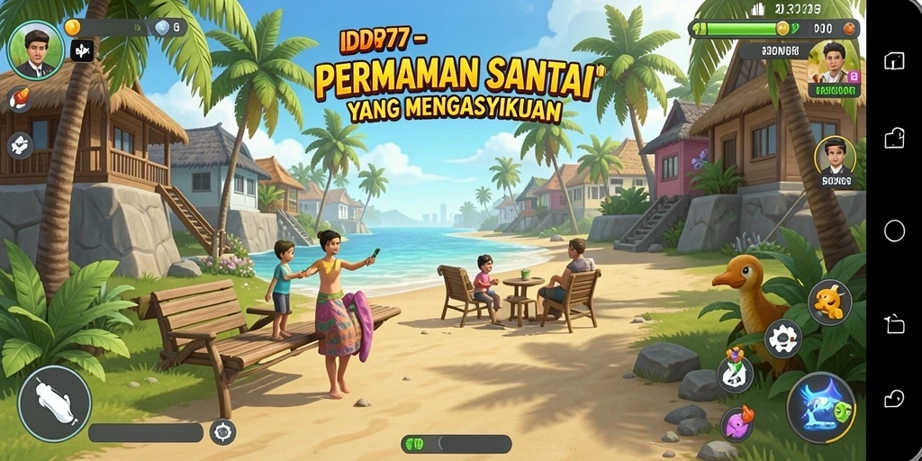 Tangkapan layar utama menunjukkan gameplay seru dari IDR77.