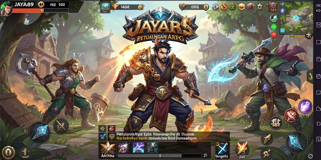 Tampilan gameplay seru dalam JAYA89 ARPG