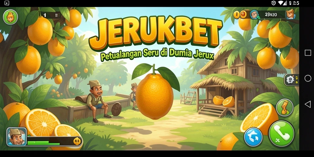 Screenshot JERUKBET menunjukkan petualangan seru dalam dunia jeruk.