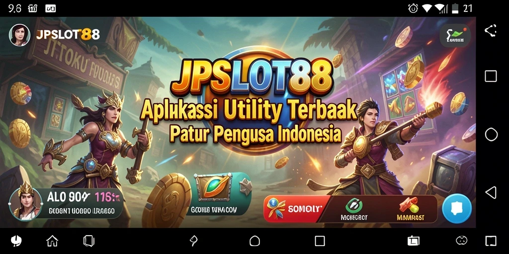Tampilan utama JPSLOT88 dengan fitur Utility yang menarik.