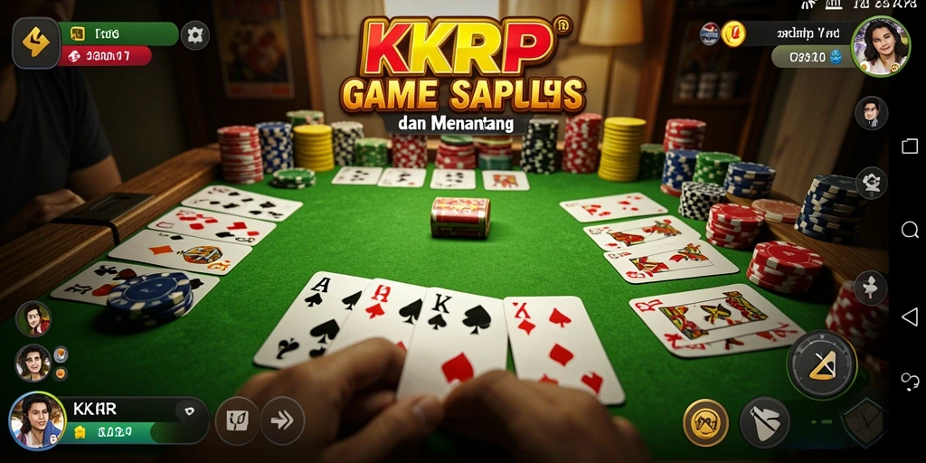 Tampilan gameplay Gaple yang seru dan mendebarkan.