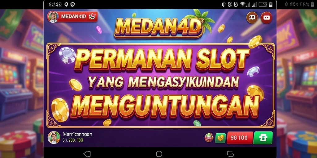 Tampilan permainan Slot MEDAN4D yang memukau dan menarik.