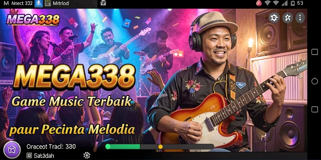 Tampilan gameplay MEGA338 menampilkan keseruan bermain musik.