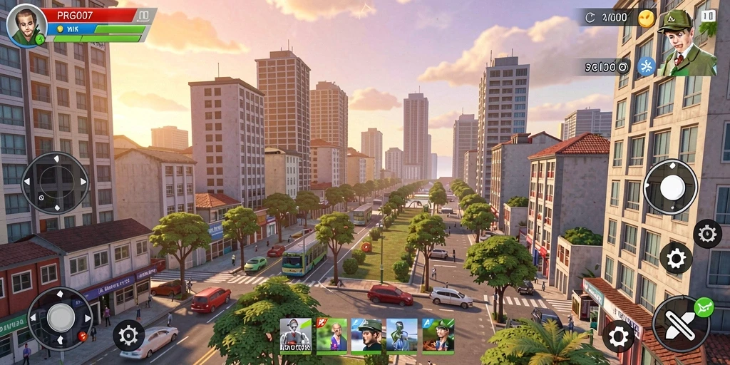 Tangkapan layar PRG007 yang menunjukkan interaksi karakter dalam gameplay.