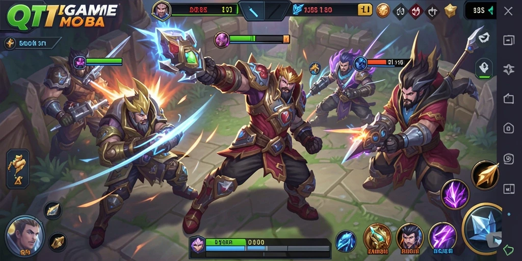 Gameplay seru dan interaksi tim di QTGAME.