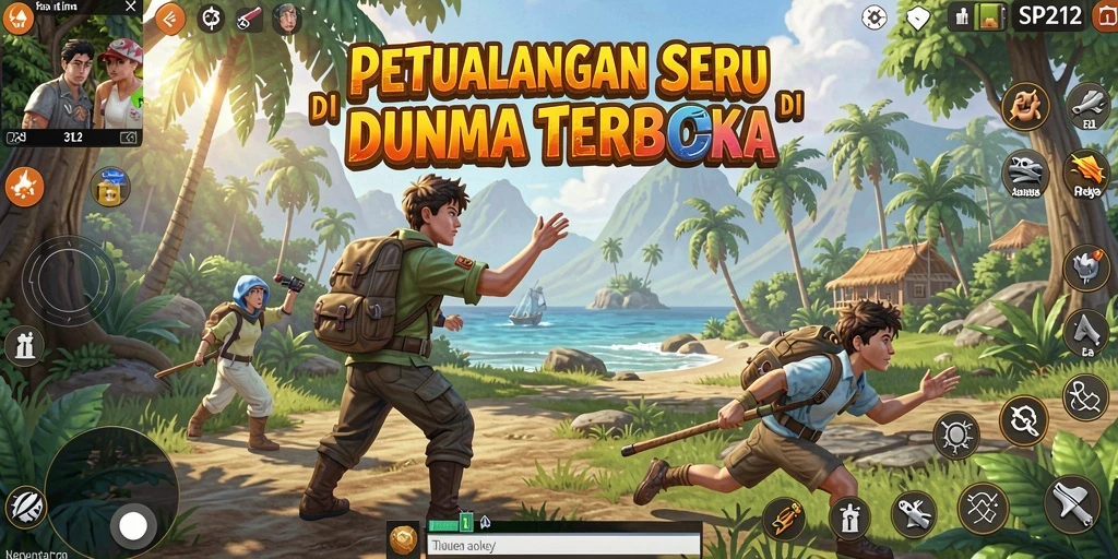 Gameplay SP212 menampilkan eksplorasi dunia terbuka yang mengesankan.