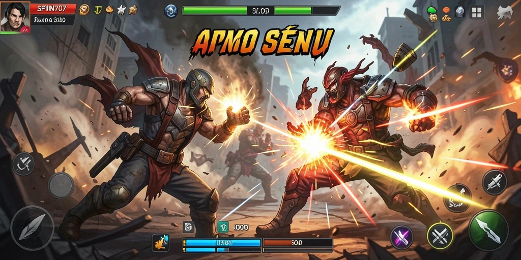 Tampilan gameplay SPIN707 yang penuh aksi dan seru.