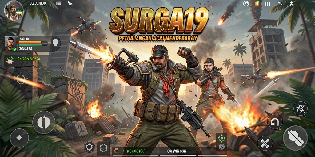 Grafis menawan dalam gameplay aksi SURGA19.