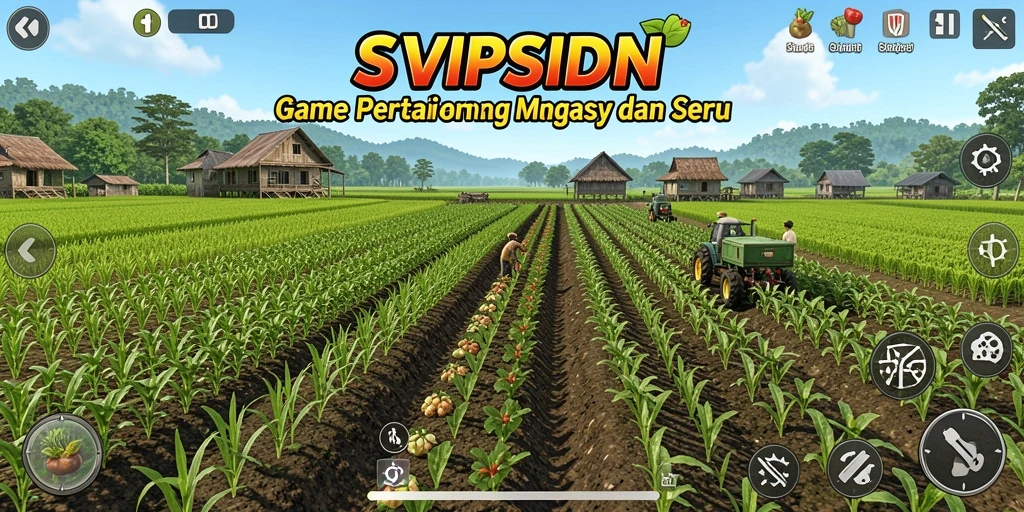 Tampilan gameplay <strong>SVIPSIDN</strong> yang menarik saat bercocok tanam.