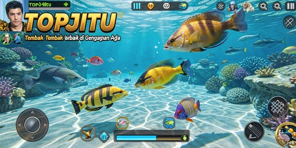 Gameplay seru menembak ikan di TOPJITU.