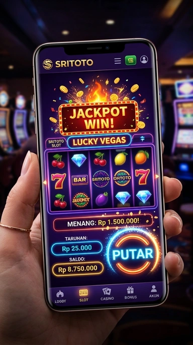 Screenshot antarmuka pengguna sritoto yang menarik dan intuitif.